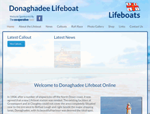 Tablet Screenshot of donaghadeelifeboat.co.uk